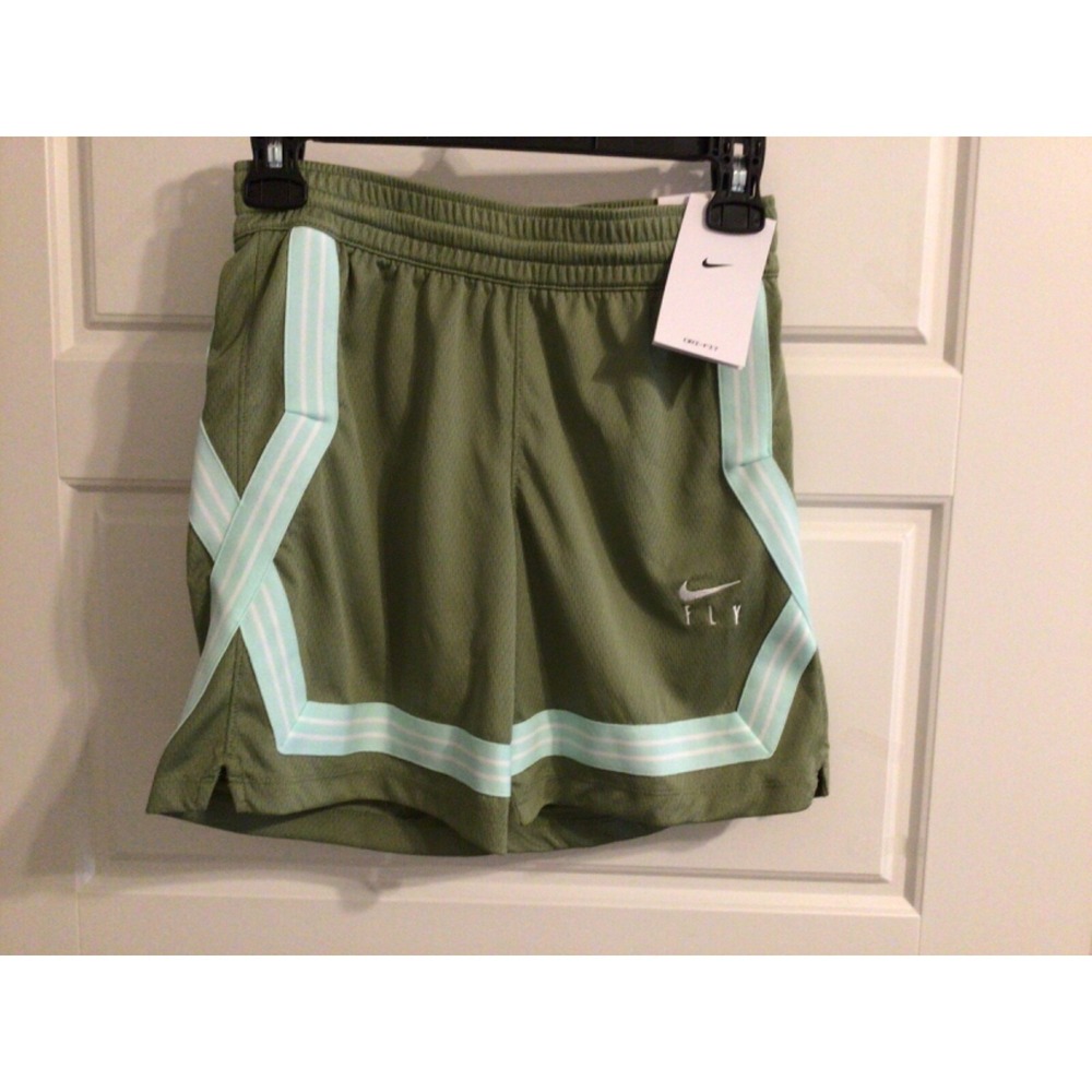 Nike Fly Crossover Basketball Shorts Green Girls Big Kids XS DA1086
